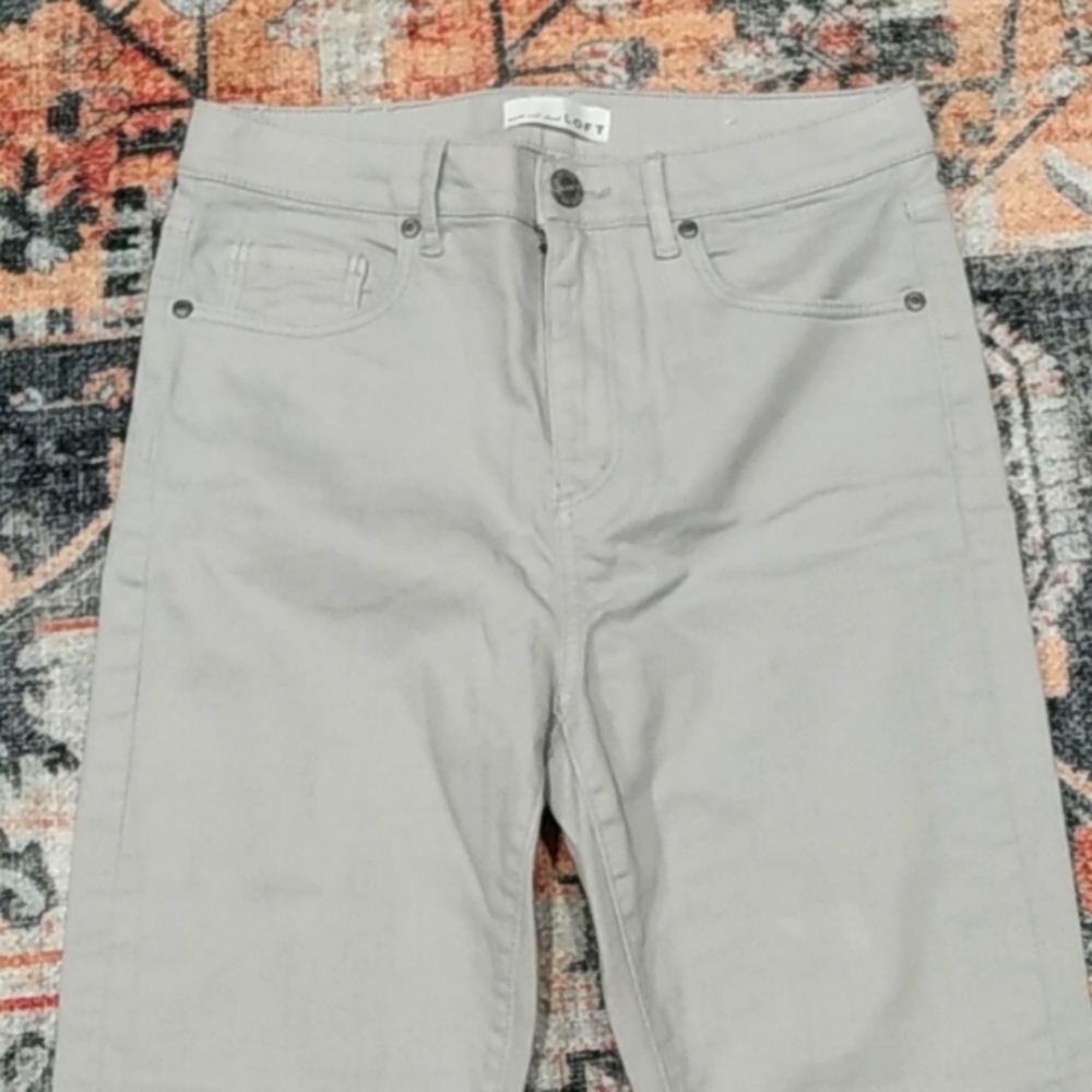 NEW, LOFT High Waist Skinny Tie Dye Dip Jeans - Picture 12 of 16